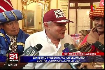 San Isidro: alcalde presentó acción de amparo para evitar ampliación de Av. Aramburú
