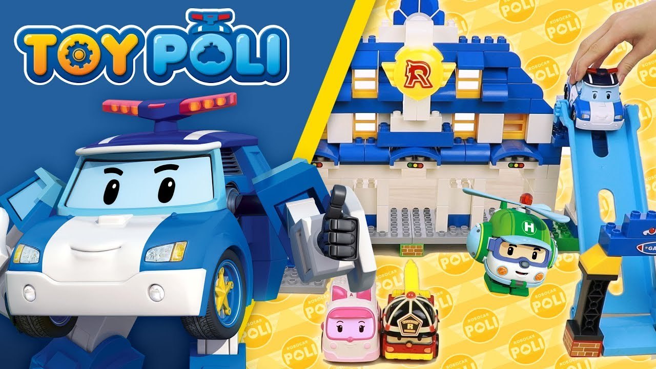The colorful transformation of the block! | Play with Poli and block | TOY  POLI - video Dailymotion