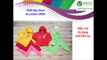 Quần áo trẻ em xuất khẩu giá sỉ - Áo khoác thun da cá dễ thương cho bé gái