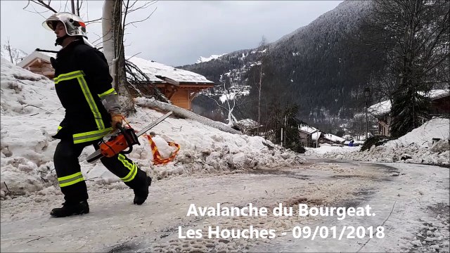 Avalanche du Bourgeat - Les Houches - 09/01/2018