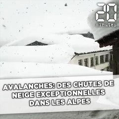 Download Video: Vigilance avalanches: Des chutes de neige exceptionnelles dans les Alpes