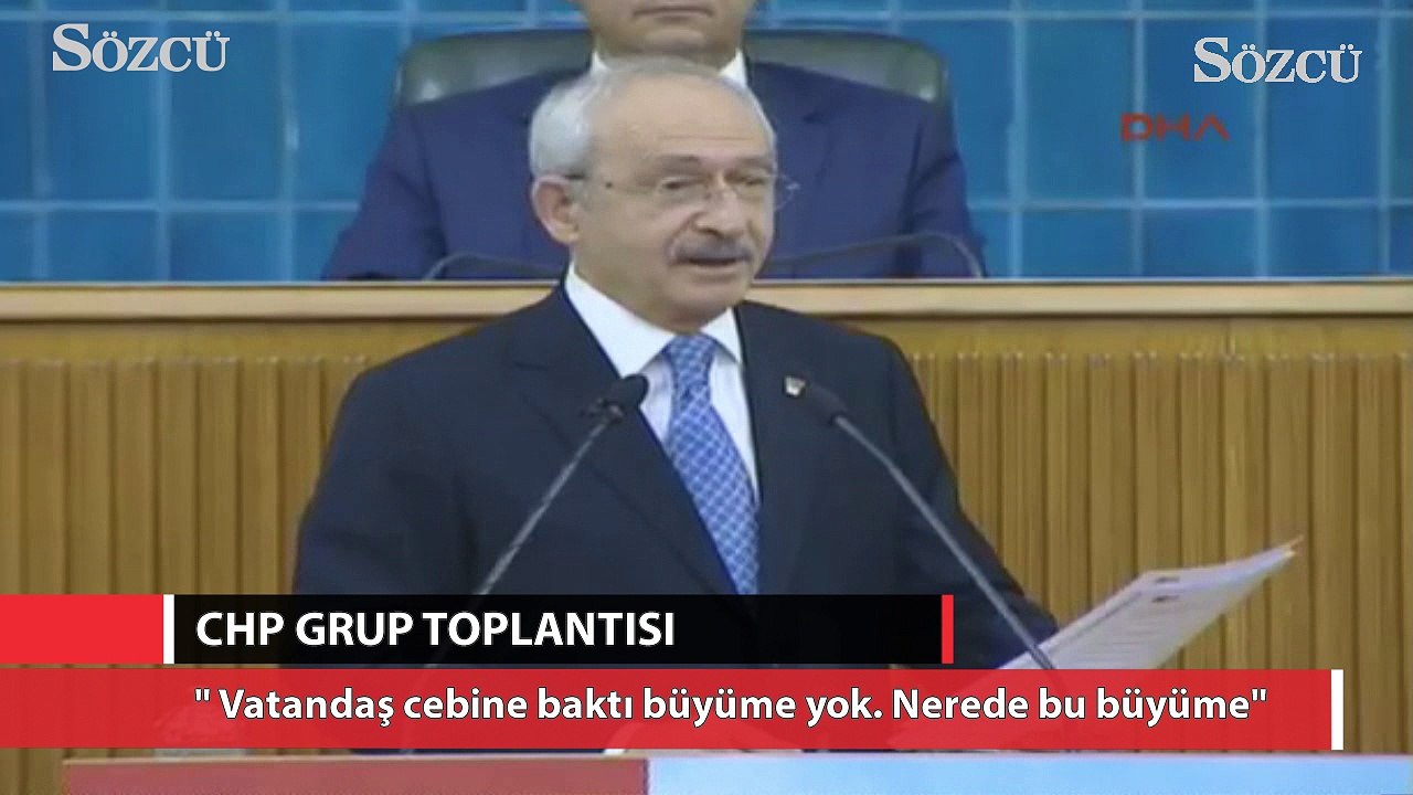 KIlıçdaroğlu: Vatandaş cebine baktı büyüme yok. Nerede bu büyüme?