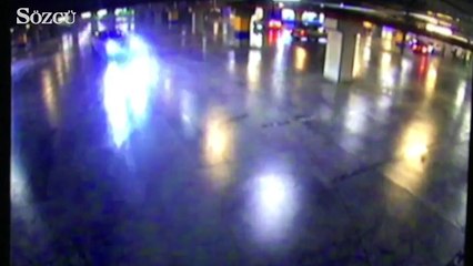 AVM Otoparkında dirft yaptılar