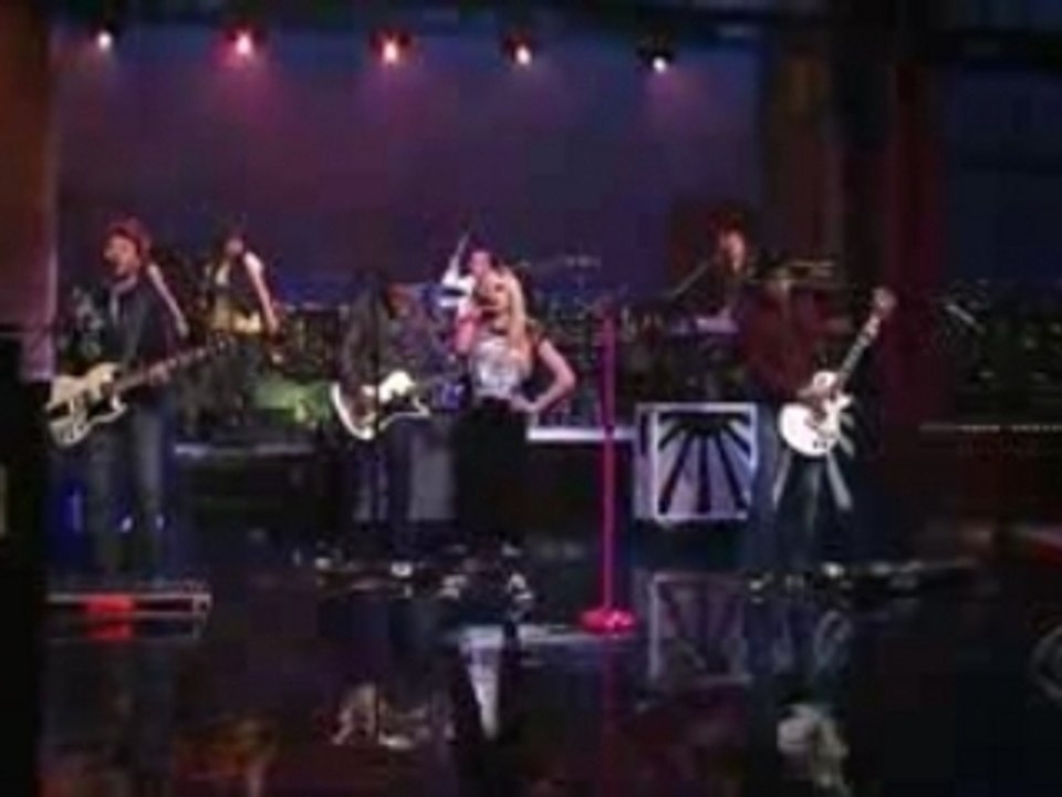 Avril Lavigne - Girlfriends (letterman)