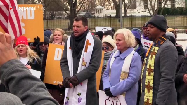 Inmigrantes rechazan en la Casa Blanca el fin del TPS salvadoreño