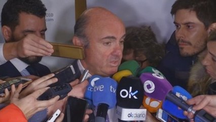 Guindos: lo importante es que Bankia es "el banco más solvente de España"