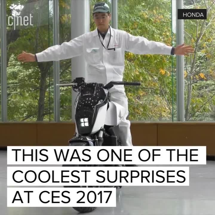 Honda's self-balancing motorcycle