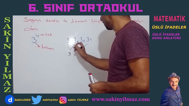 6. Sınıf Matematik | ÜSLÜ İFADELER KONU ANLATIMI
