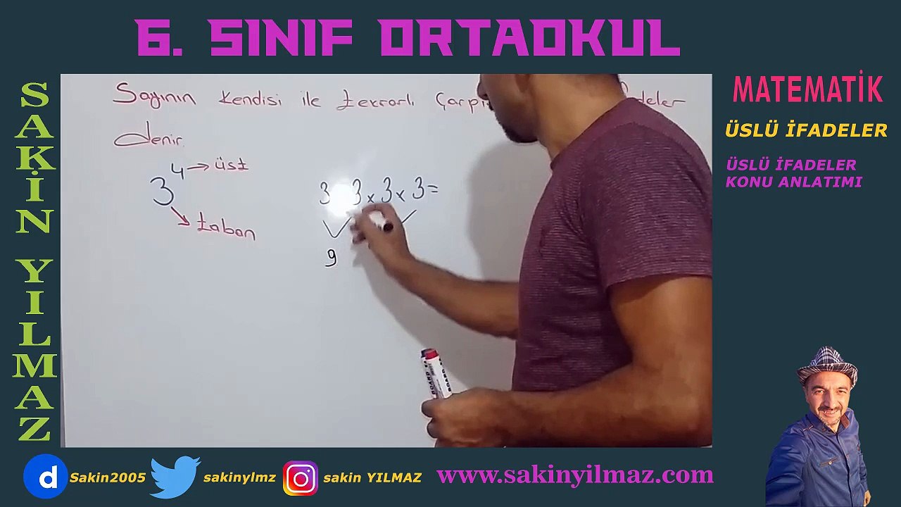 6. Sınıf Matematik | ÜSLÜ İFADELER KONU ANLATIMI