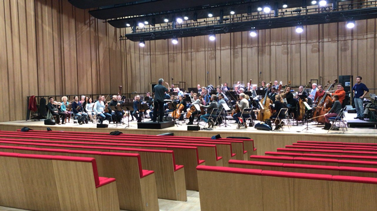 L’orchestre symphonique de Bretagne répète dans sa nouvelle salle