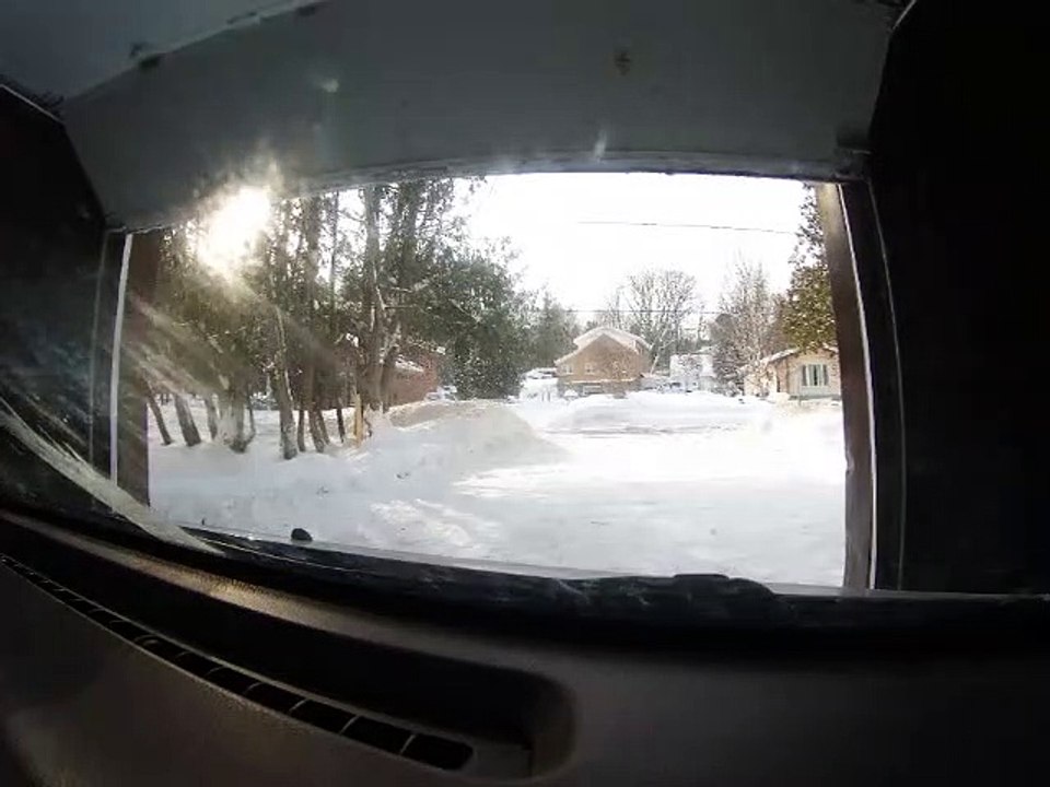 Route Huntsville_Ontario sous la neige