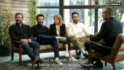 Télécharger la video: Dans les coulisses d'une émission cinéma avec Jonathan Cohen, William Lebghil, Margot Bancilhon et Victor Saint Macary pour le film Ami-Ami