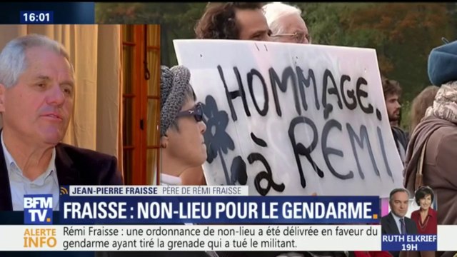 Non-lieu dans la mort de Rémi Fraisse: Tout est fait pour enterrer cette affaire , dénonce son père