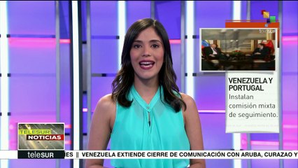 Recibe canciller venezolano a ministro portugués de negocios