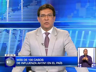 Más de 100 casos de influenza AH1N1 en el país