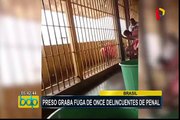 Brasil: reos registran en video su espectacular escape de cárcel