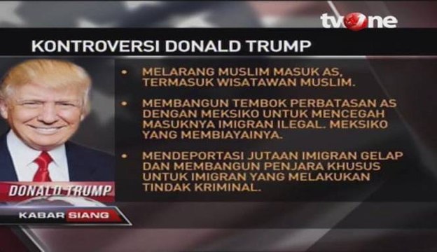 Poin Kebijakan Kontroversi Donald Trump