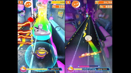 Despicable Me 2 - Minion Rush : Stereo Minion With Upgraded Costume Vs Baker Minion !