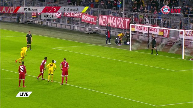 Saliou Sane penalty Goal HD - Bayern Munchen 1 - 1 Großaspach 09.01.2017 (Full Replay)