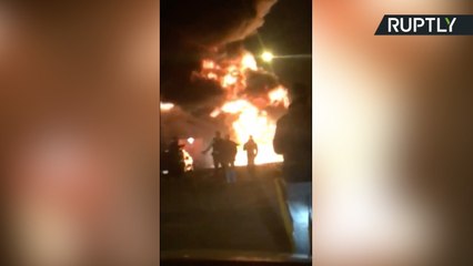 Furious Blaze Destroys London Paint Factory