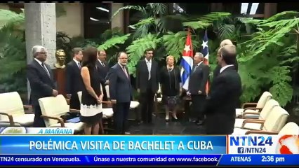 Presidenta de Chile se reunió con Raúl Castro durante la segunda jornada de su polémica visita a Cuba