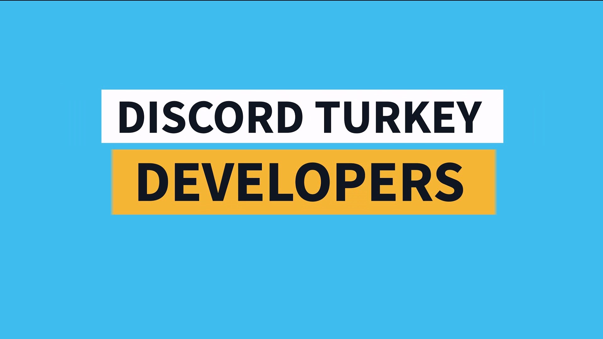 ⁣Discord Türkiye Developers Sunucu Tanıtım