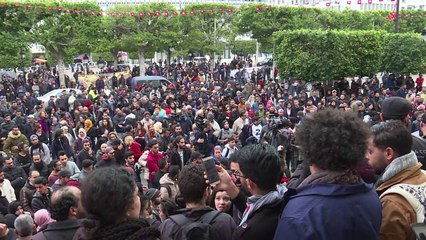 Manifestation à Tunis contre les mesures d'austérité
