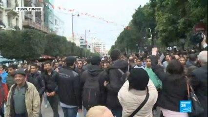 Les manifestations contre la vie chère en Tunisie