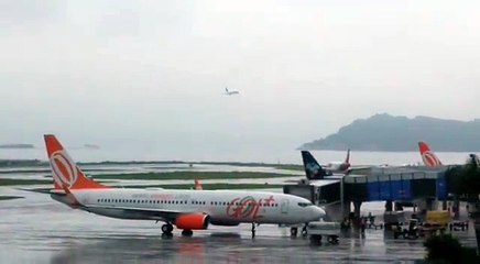 Avião arremete em aeroporto Santos Dumont