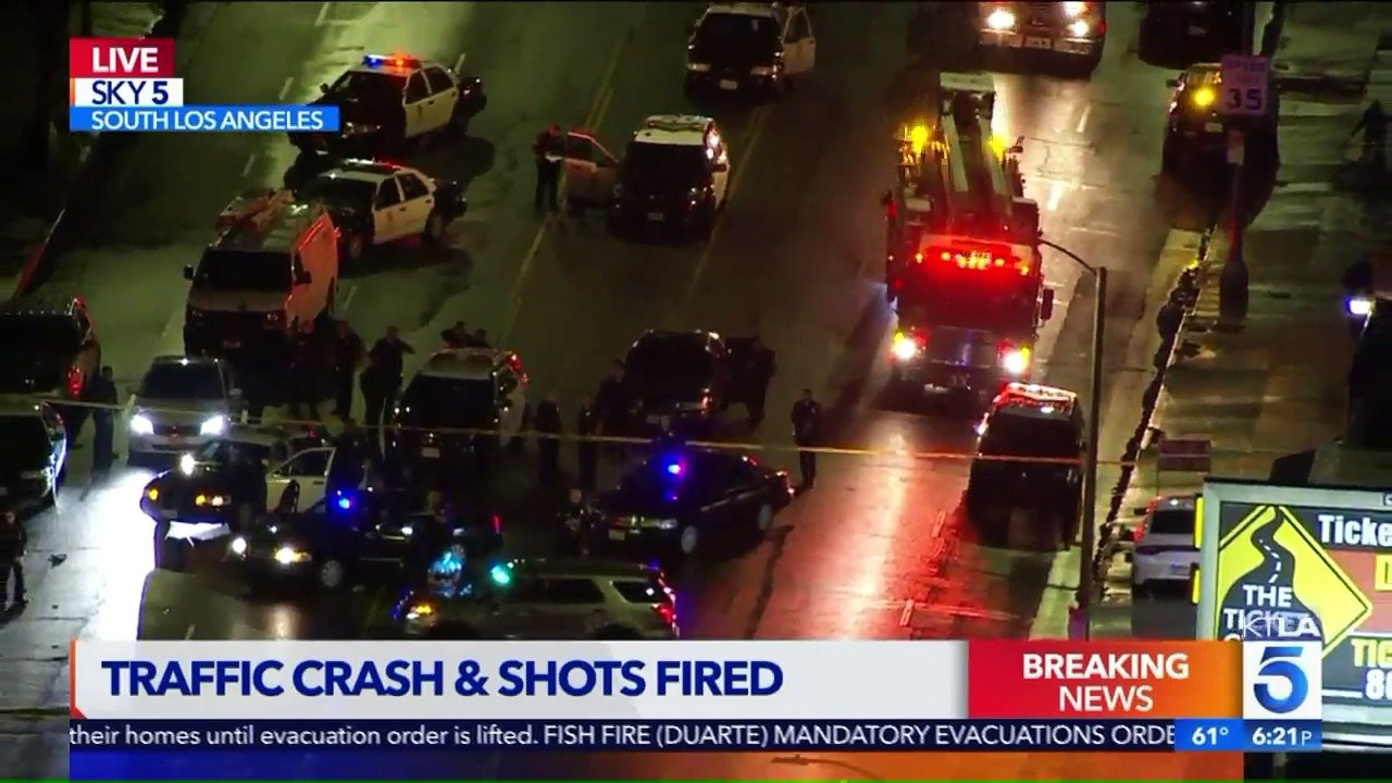 Police Fatally Shoot Allegedly Armed Motorist Who Crashed Into Multiple Cars in South Los Angeles