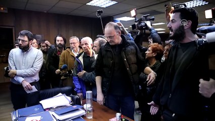 Yunanistan'da göstericiler Çalışma Bakanlığı'nı işgal etti - ATİNA