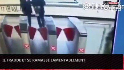 Un homme fraude et se ramasse lamentablement (vidéo)