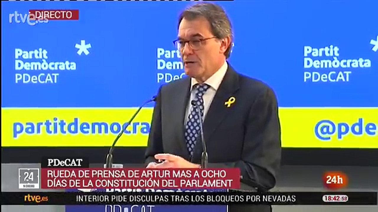 Artur Mas renuncia a la presidencia del PDeCat para afrontar sus causas judiciales y dar un impulso al partido