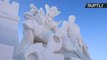 Chineses criam esculturas de gelo inspiradas no game Honor of Kings