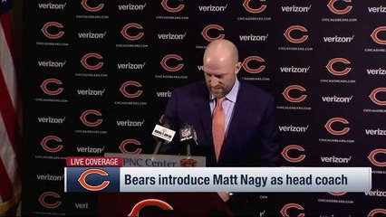 Matt Nagy addresses media for first time as Bears HC
