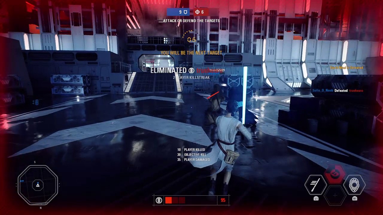 Damage through the roof/floor