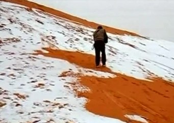 El frío polar llegó al desierto del Sahara