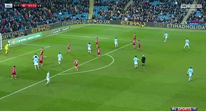 Sergio Aguero Goal HD -Manchester City	2-1	Bristol City 09.01.2018