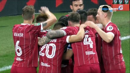0-1 Bobby Reid Penalty Goal England  Football League Cup  Semifinal - 09.01.2018 Manchester City...