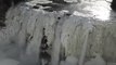 Drone Footage Captures Frozen Waterfalls of Letchworth State Park