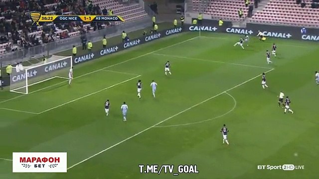 But de Adama Diakhaby Goal - Nice 1-2 Monaco - 09.01.2018