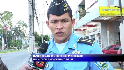 Investigan muerte de profesor en la Colonia Montefresco