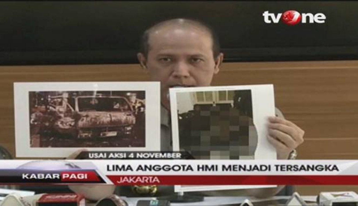 Polisi Tetapkan Lima Anggota HMI Menjadi Tersangka
