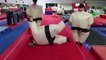 FUNNY GYMNASTICS IN GIANT SUMO SUITS!