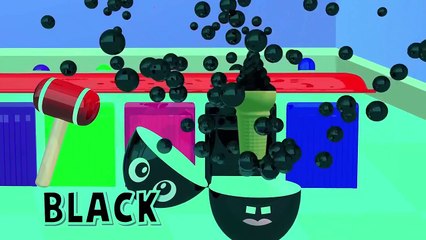 مضحك طفل الأكل الآيس كريم Сandy، إصبع أغنية العائلة للأطفال تعلم الألوان