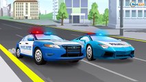 The Police Car - Cop Cars Kid Cartoon Cars & Trucks New Cartoons