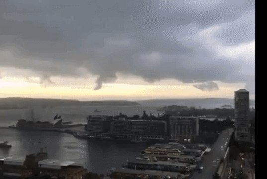 Storm Clouds Roll Over Sydney’s Circular Quay