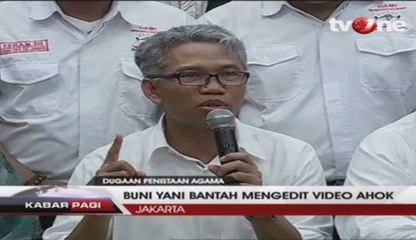 Buni Yani Bantah Mengedit Video Ahok