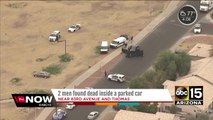 Two men found dead inside parked car in west Phoenix