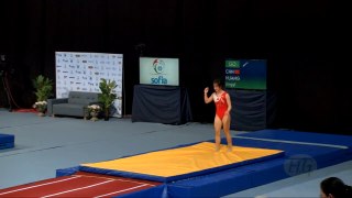HUANG Jingyi (CHN) - 2017 Trampoline Worlds, Sofia (BUL) - Qualification Tumbling R